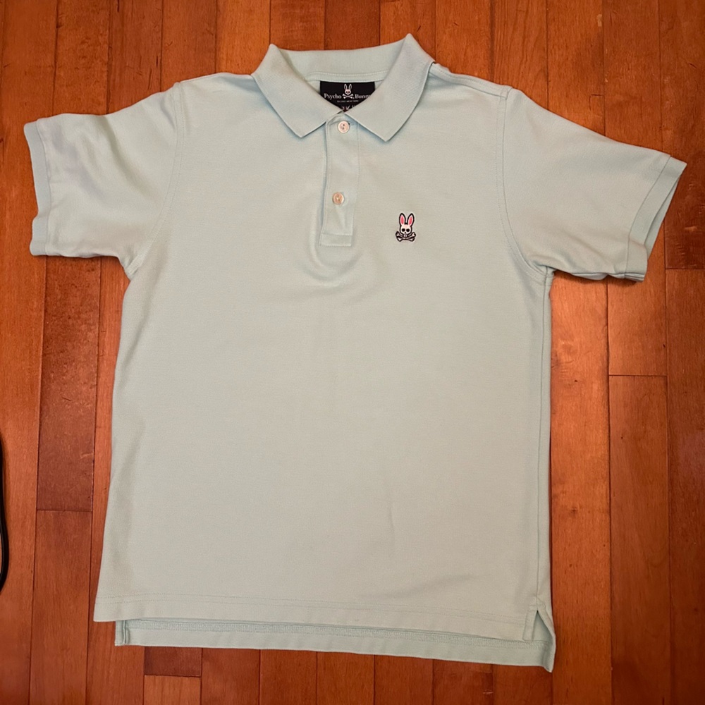 Psycho Bunny Mint Polo with Embroidered Logo